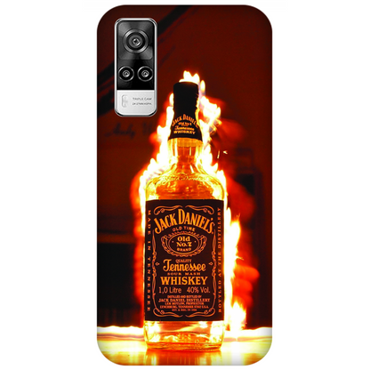 Flaming Jack Daniel Bottle Case vivo Y31