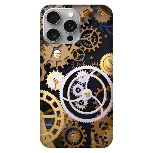 Golden and Silver Intricate Gears Case