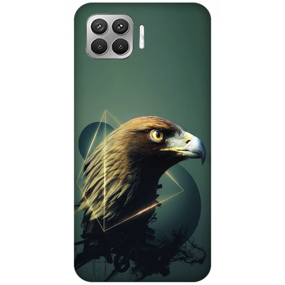 Golden Eagle Geometry Case Oppo F17 Pro