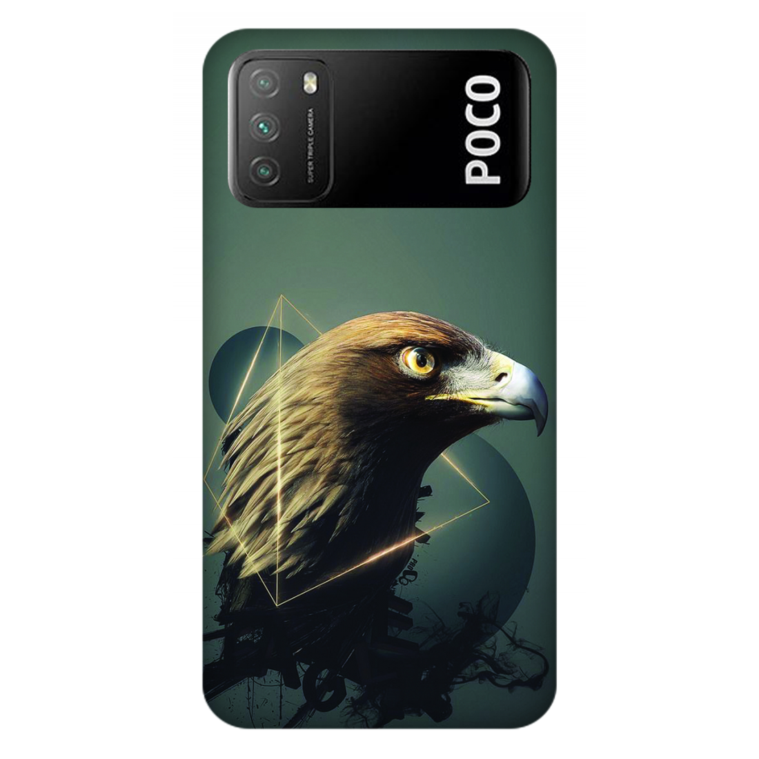 Golden Eagle Geometry Case Xiaomi Poco M3