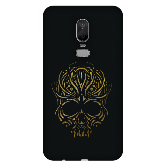 Golden Ornamental Skull Case OnePlus 6