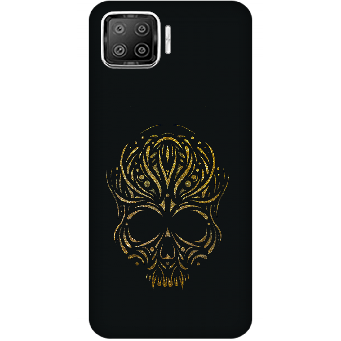 Golden Ornamental Skull Case Oppo A73