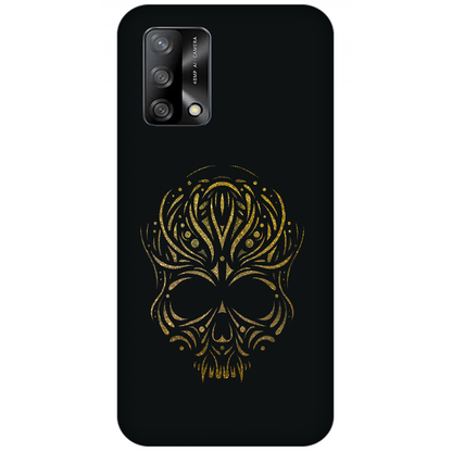 Golden Ornamental Skull Case Oppo F19