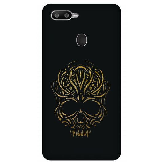 Golden Ornamental Skull Case Oppo F9