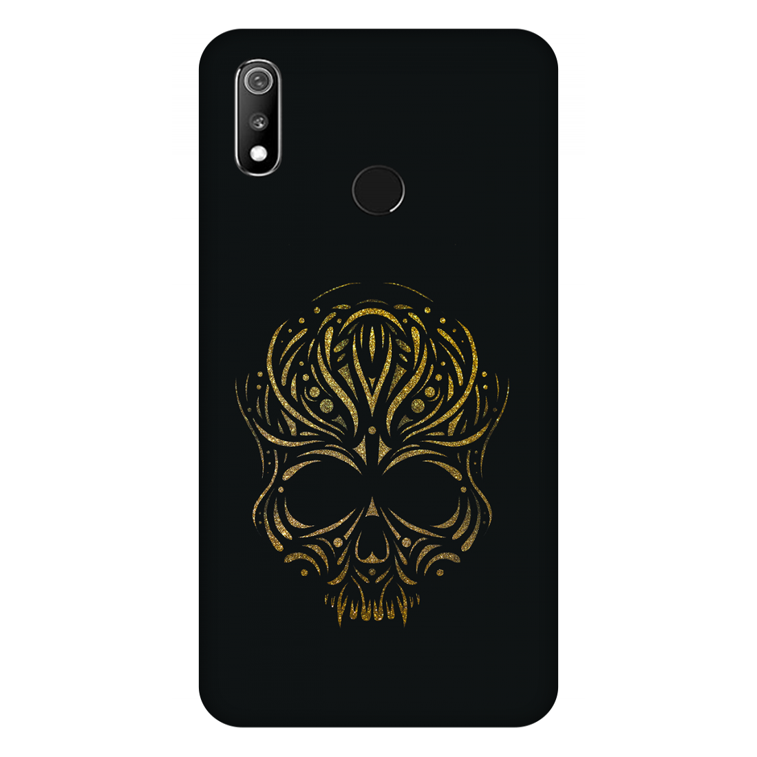 Golden Ornamental Skull Case Realme 3