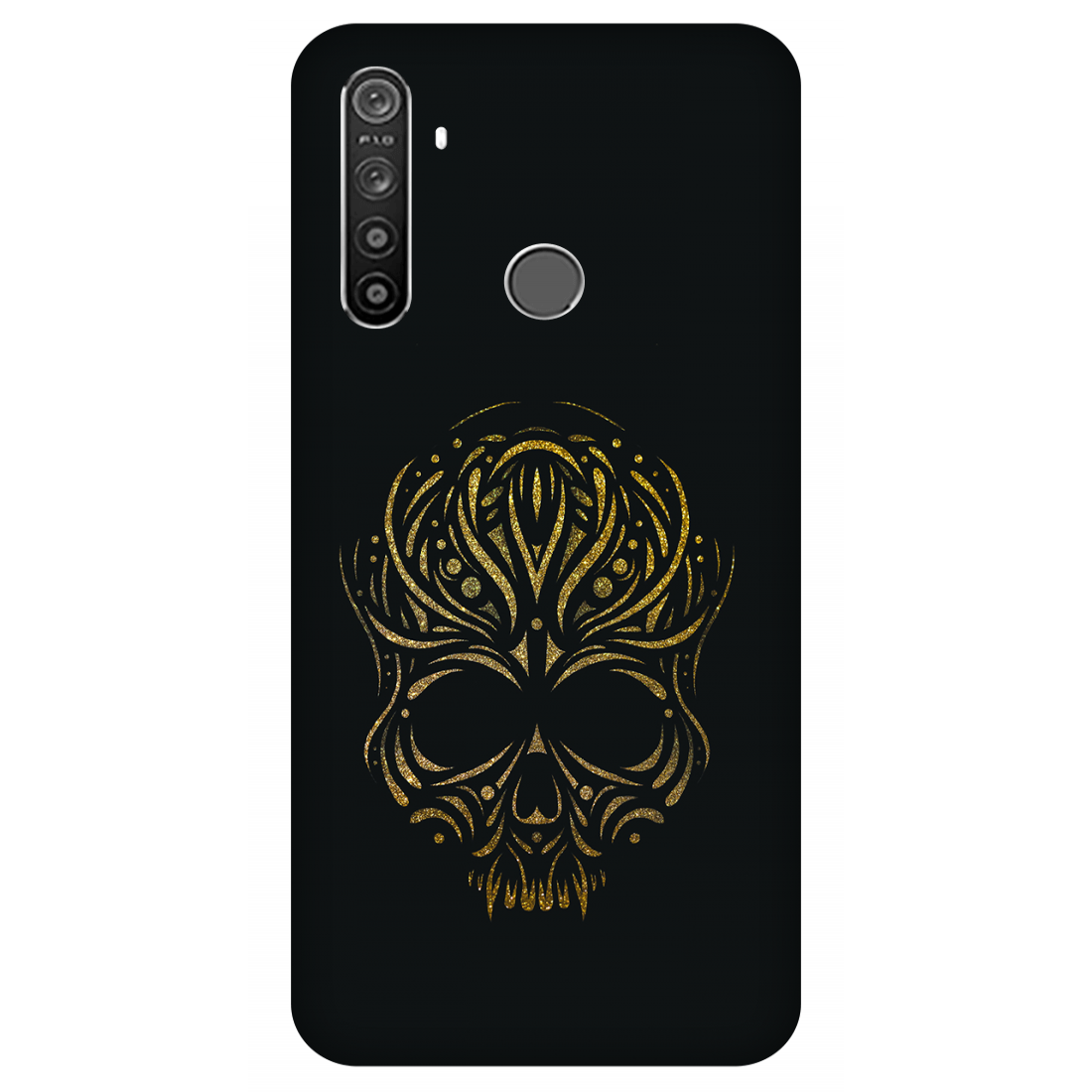 Golden Ornamental Skull Case Realme 5