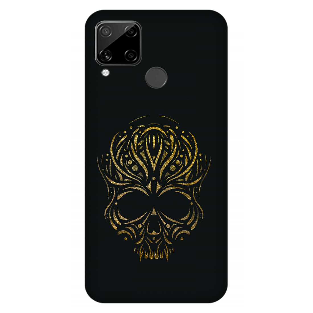 Golden Ornamental Skull Case Realme C15