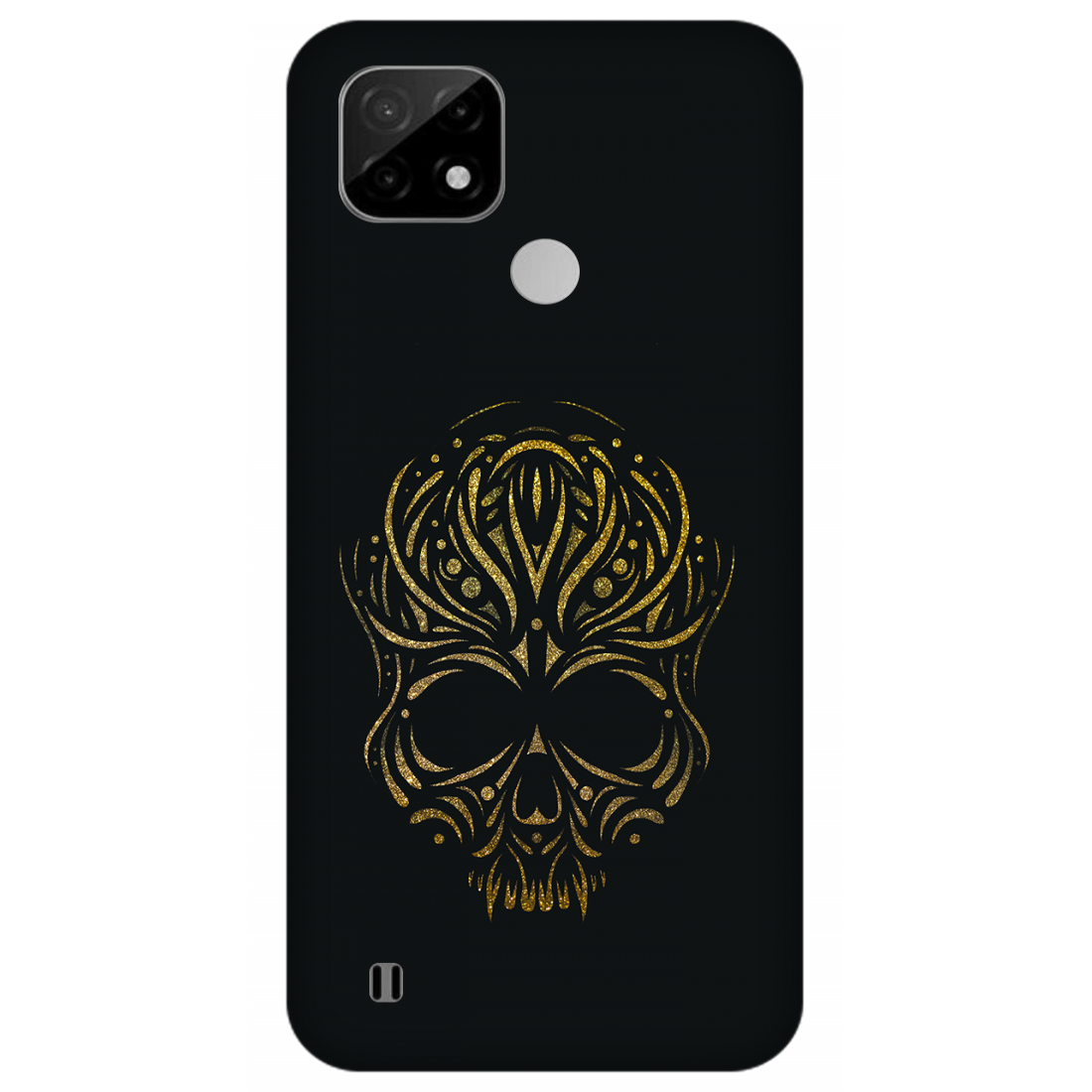 Golden Ornamental Skull Case Realme C21