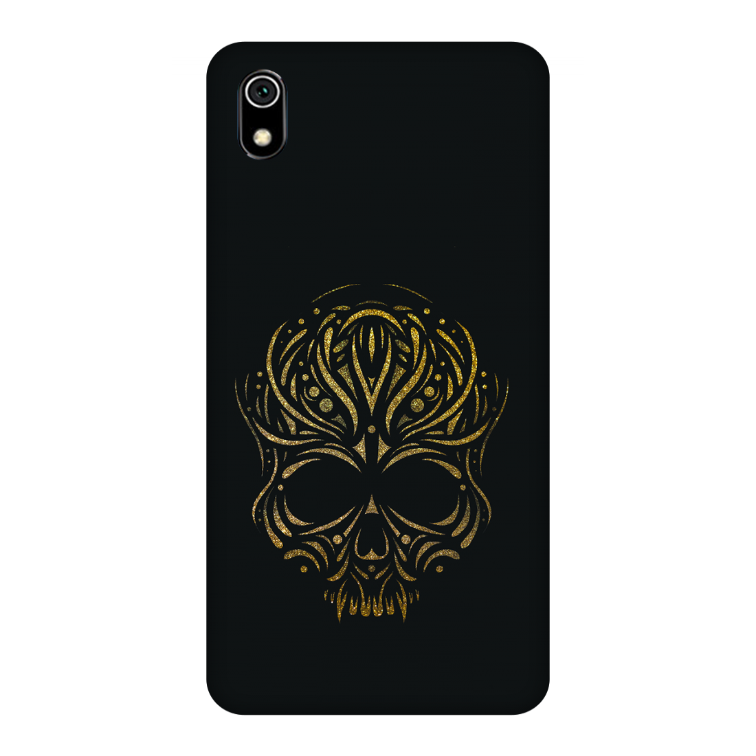 Golden Ornamental Skull Case Redmi 7A