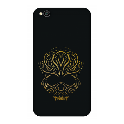 Golden Ornamental Skull Case Redmi Go