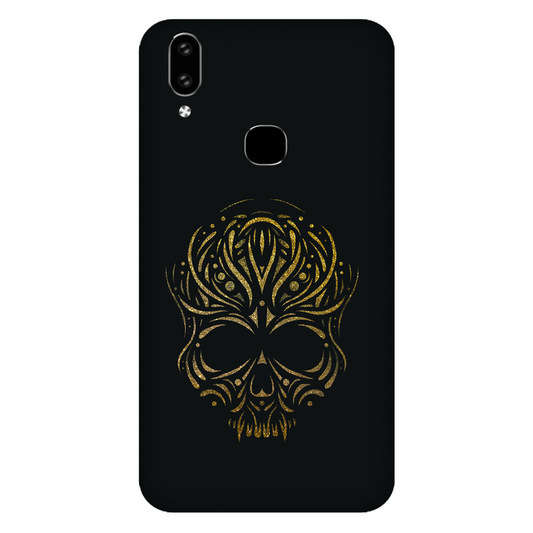 Golden Ornamental Skull Case Vivo V9