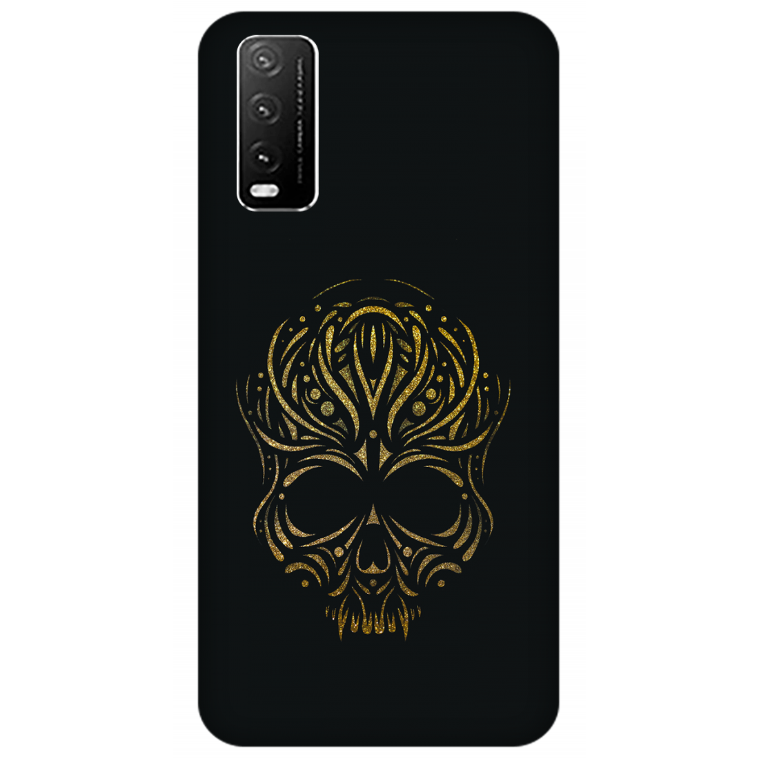 Golden Ornamental Skull Case Vivo Y20