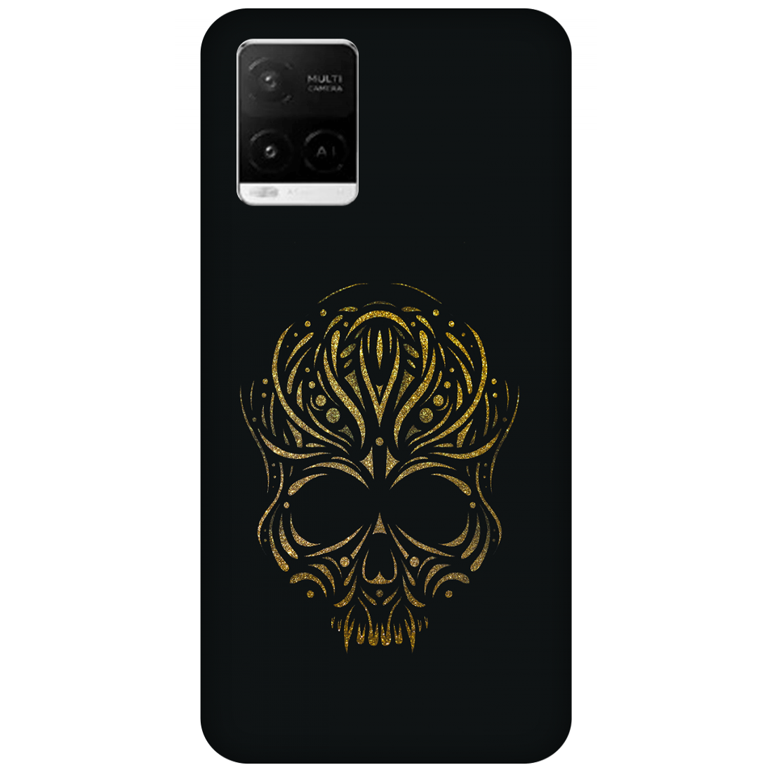 Golden Ornamental Skull Case Vivo Y21