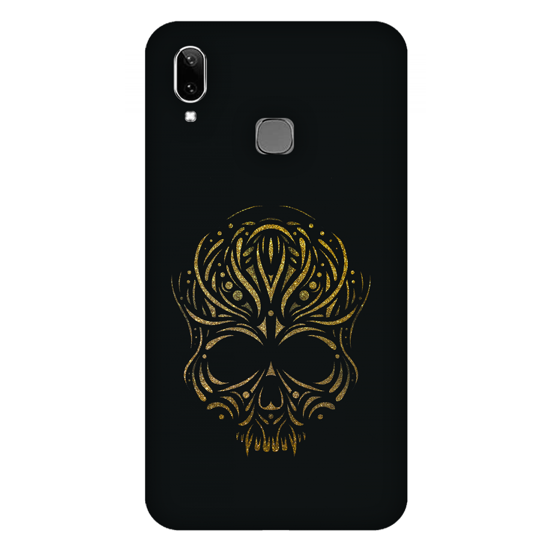 Golden Ornamental Skull Case Vivo Y91