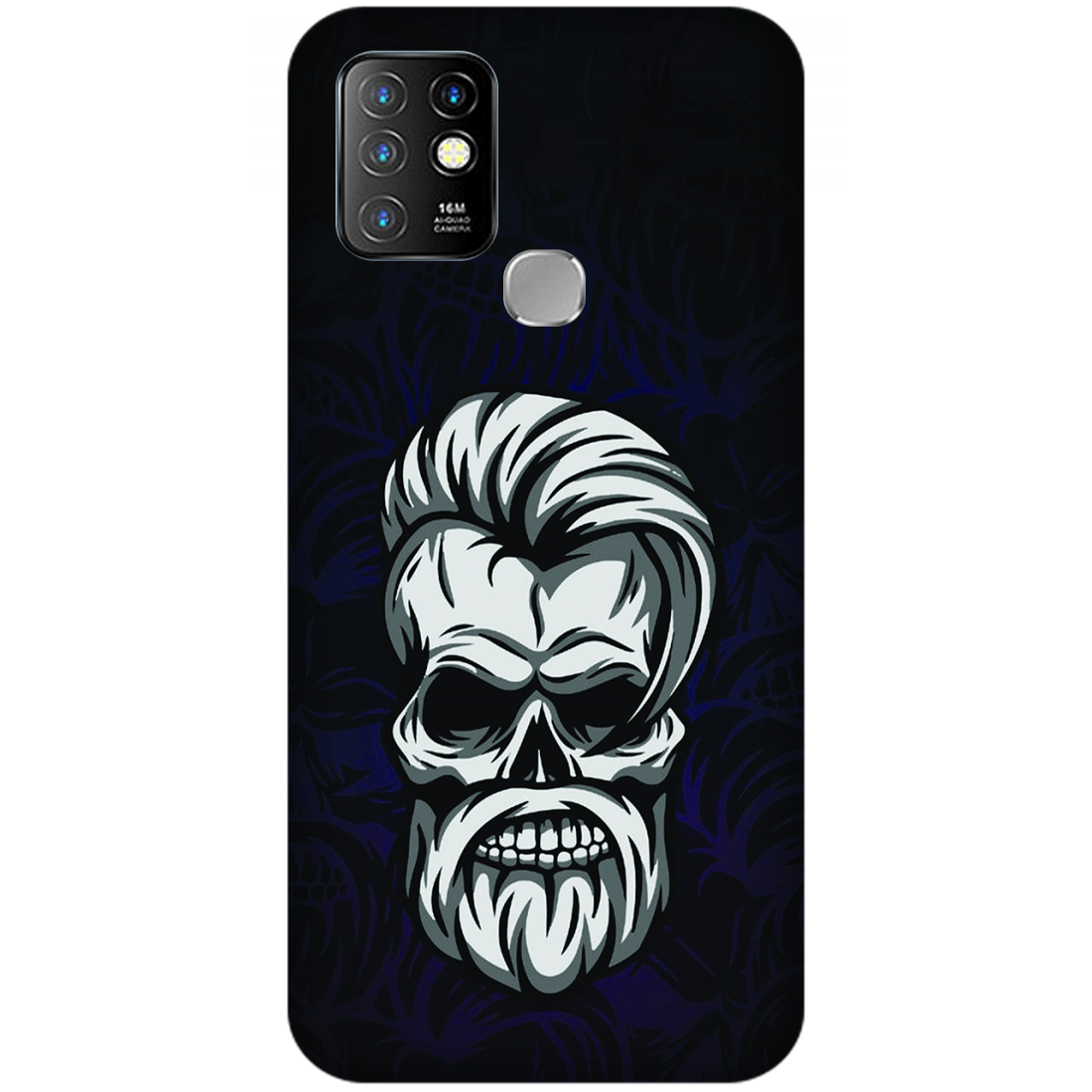 Gothic Skull Illustration Case Infinix Hot 10