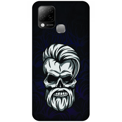 Gothic Skull Illustration Case Infinix Hot 10s