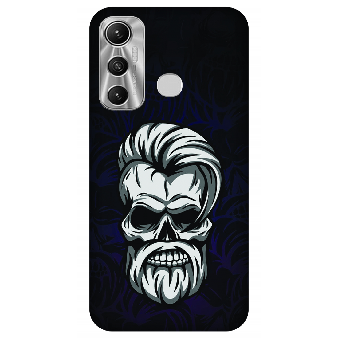 Gothic Skull Illustration Case Infinix Hot 11