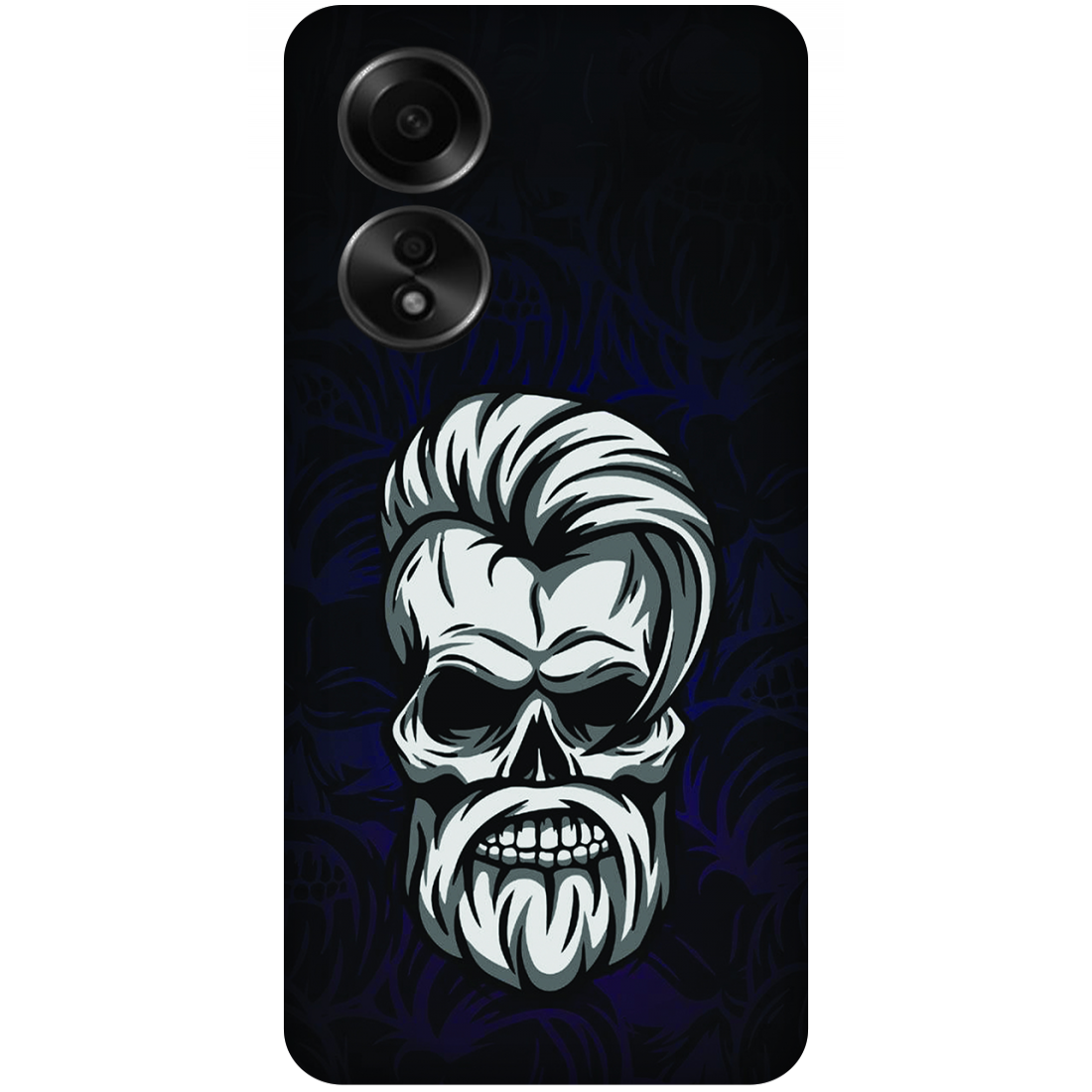 Gothic Skull Illustration Case Oppo A58 4G