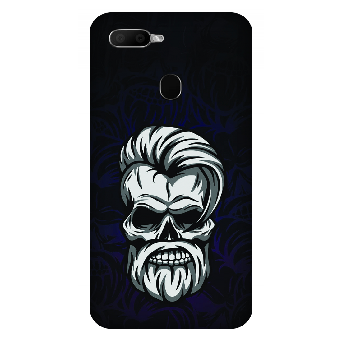 Gothic Skull Illustration Case Oppo A5s