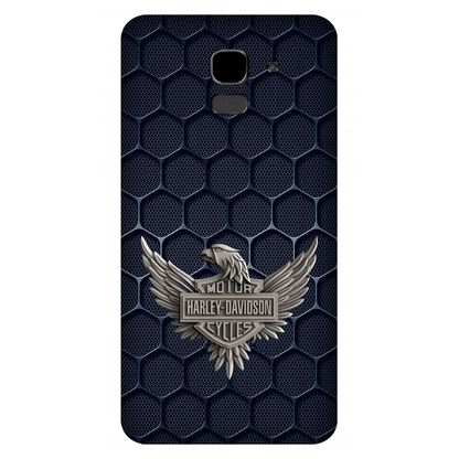 Harley-Davidson Emblem on Hexagonal Pattern Case Samsung Galaxy J6