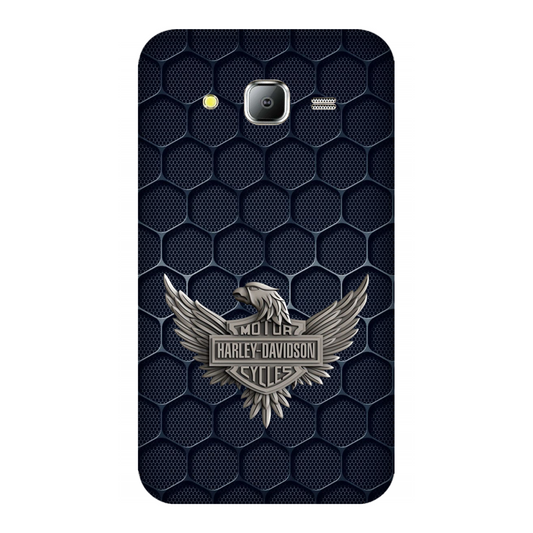 Harley-Davidson Emblem on Hexagonal Pattern Case Samsung Galaxy J7(2015)