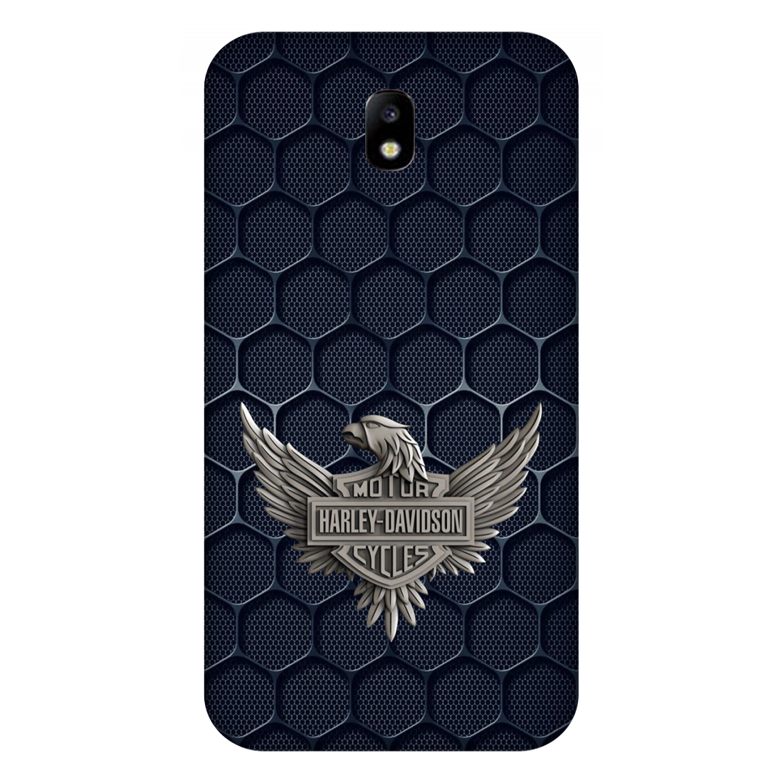 Harley-Davidson Emblem on Hexagonal Pattern Case Samsung Galaxy J7(2017)