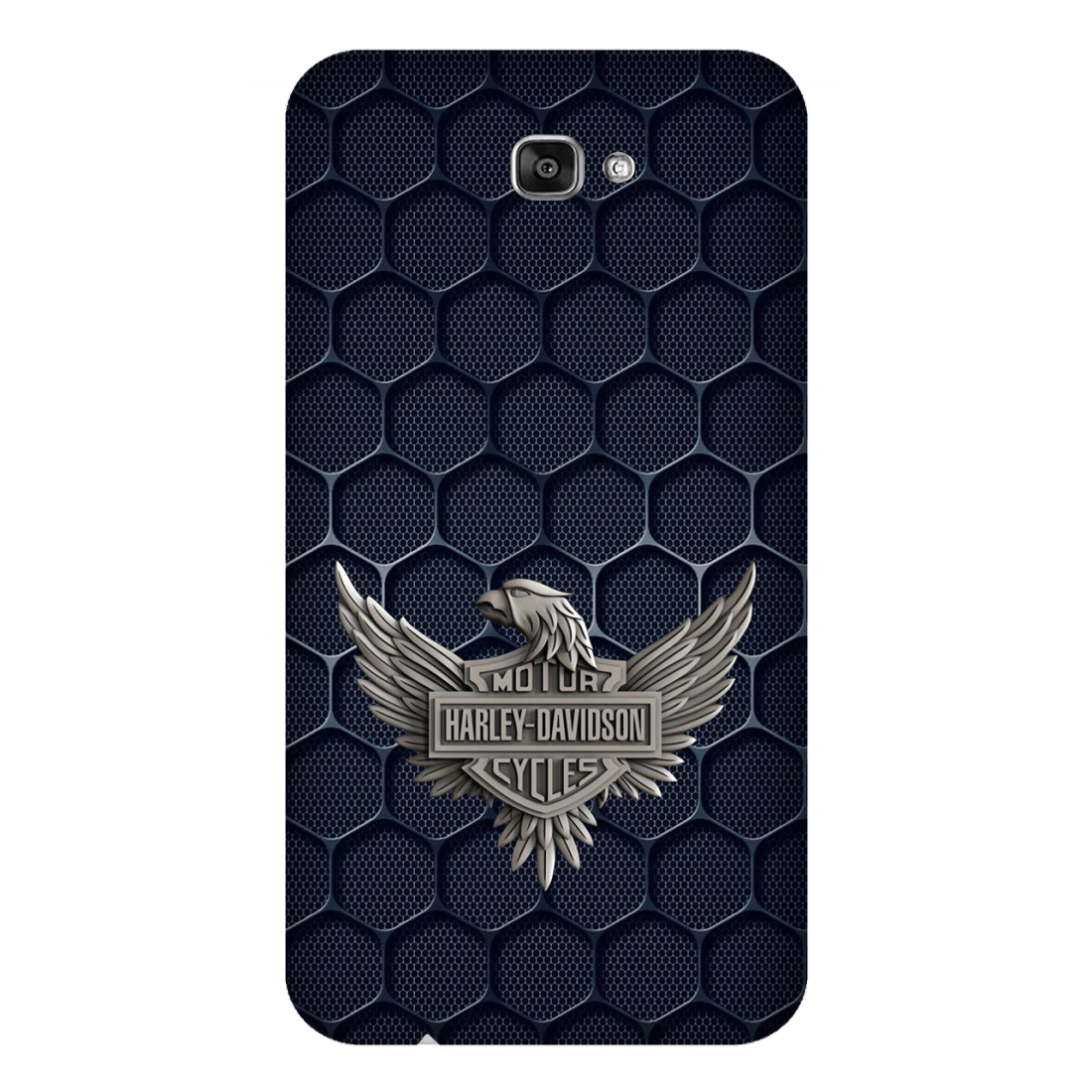 Harley-Davidson Emblem on Hexagonal Pattern Case Samsung Galaxy J7 Prime