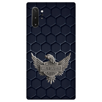 Harley-Davidson Emblem on Hexagonal Pattern Case Samsung Galaxy Note 10 Plus