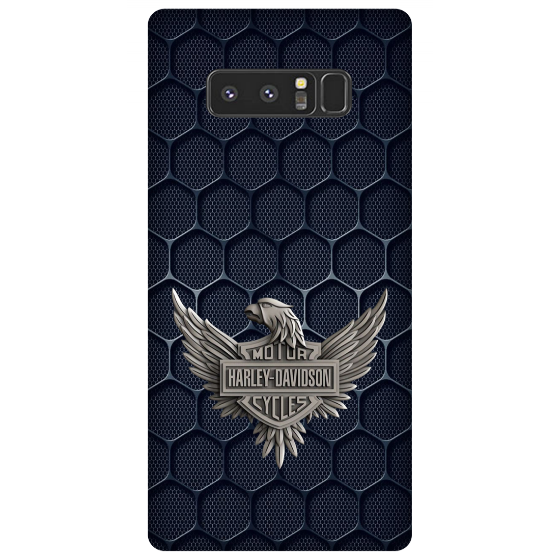 Harley-Davidson Emblem on Hexagonal Pattern Case Samsung Galaxy Note 8