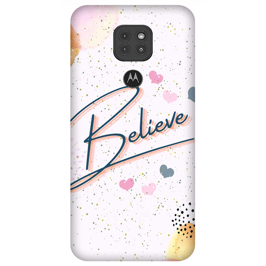 Inspirational Believe Case Motorola G9 (India)