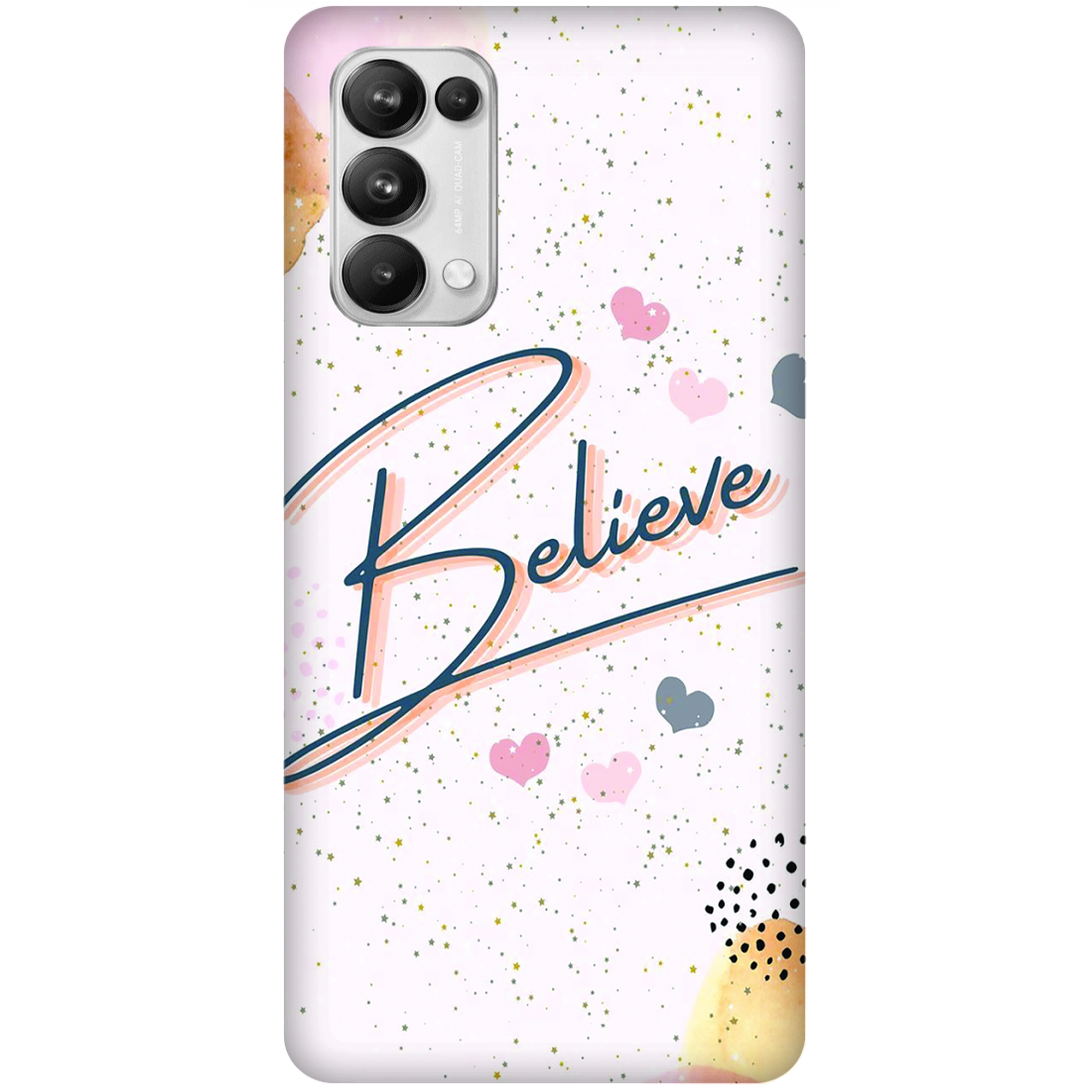 Inspirational Believe Case Oppo Reno5 Pro 5G