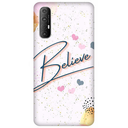 Inspirational Believe Case Oppo Reno 3 Pro