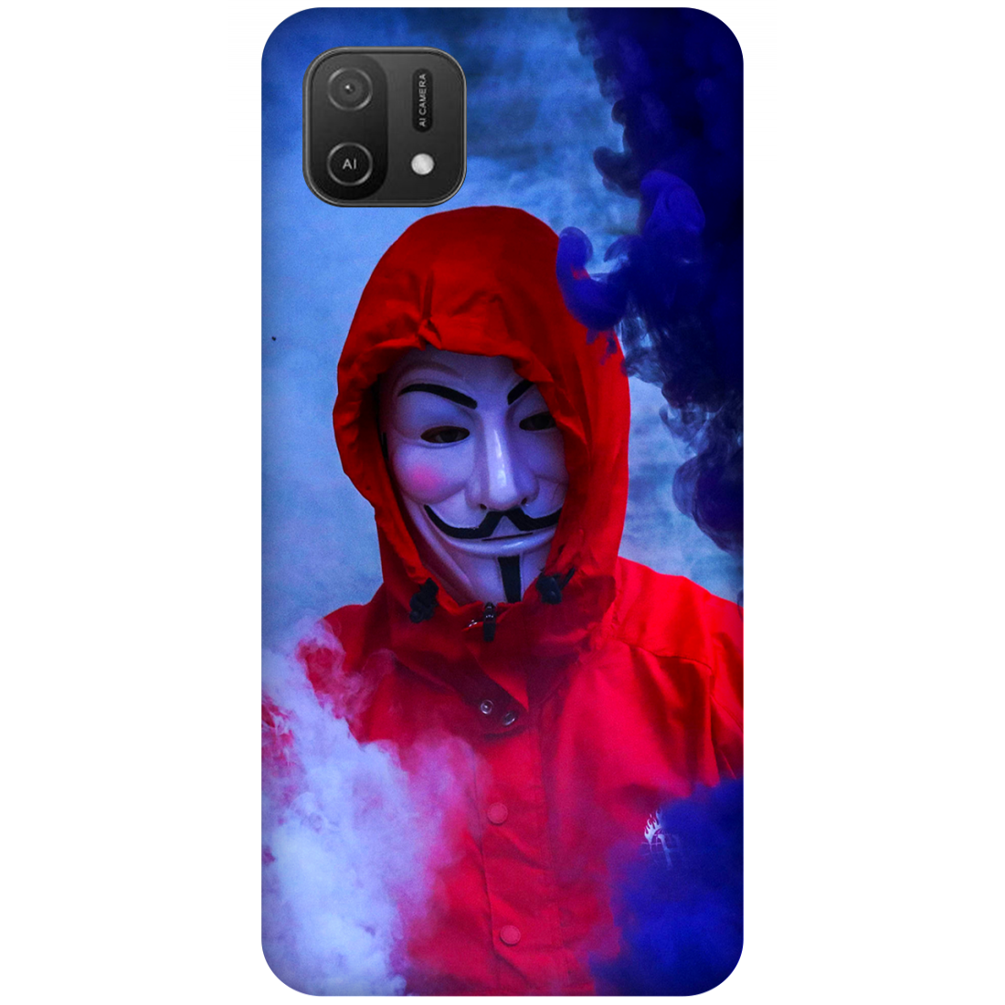 Man in Mask Smoke Case Oppo A16K