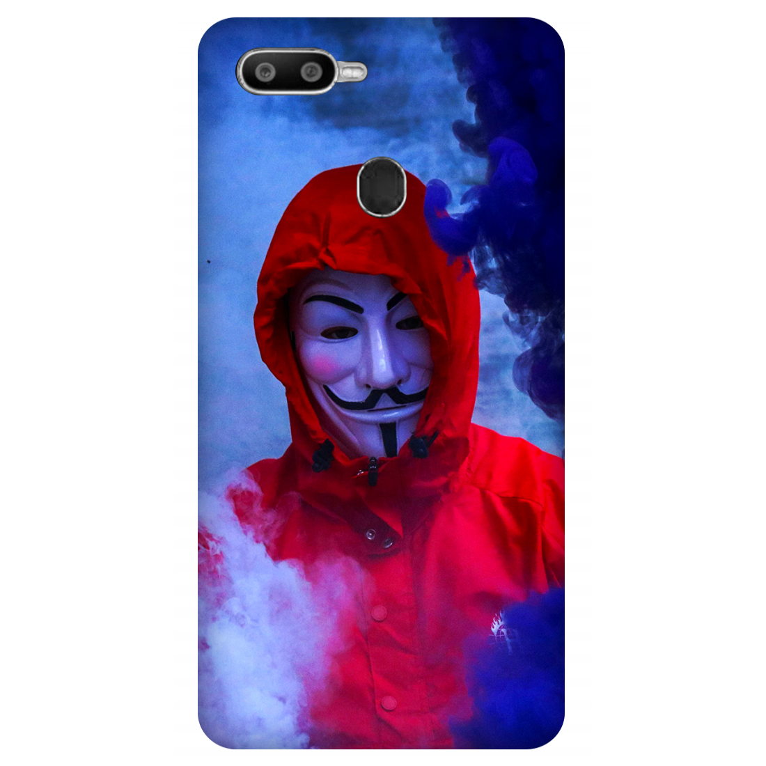 Man in Mask Smoke Case Oppo F9