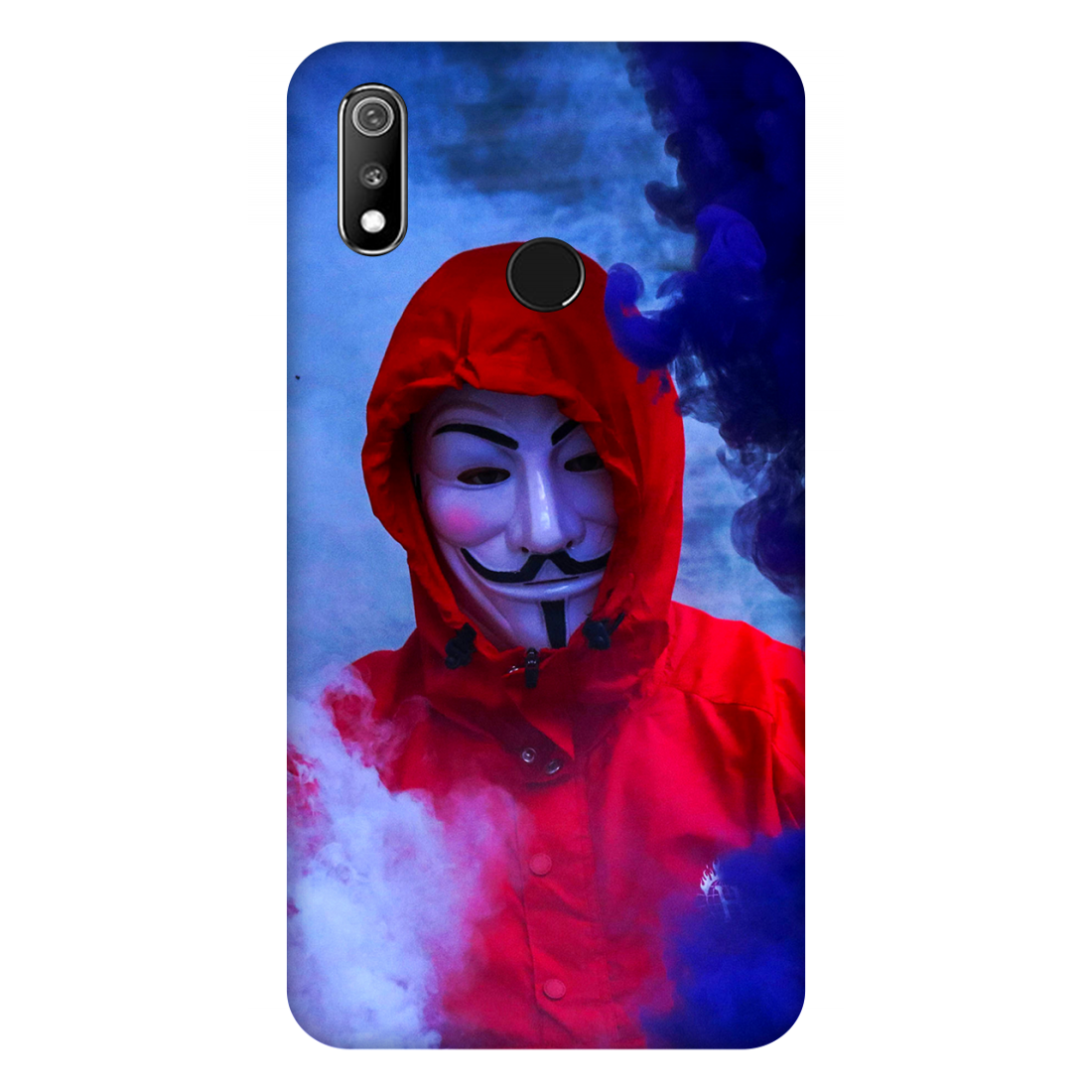 Man in Mask Smoke Case Realme 3