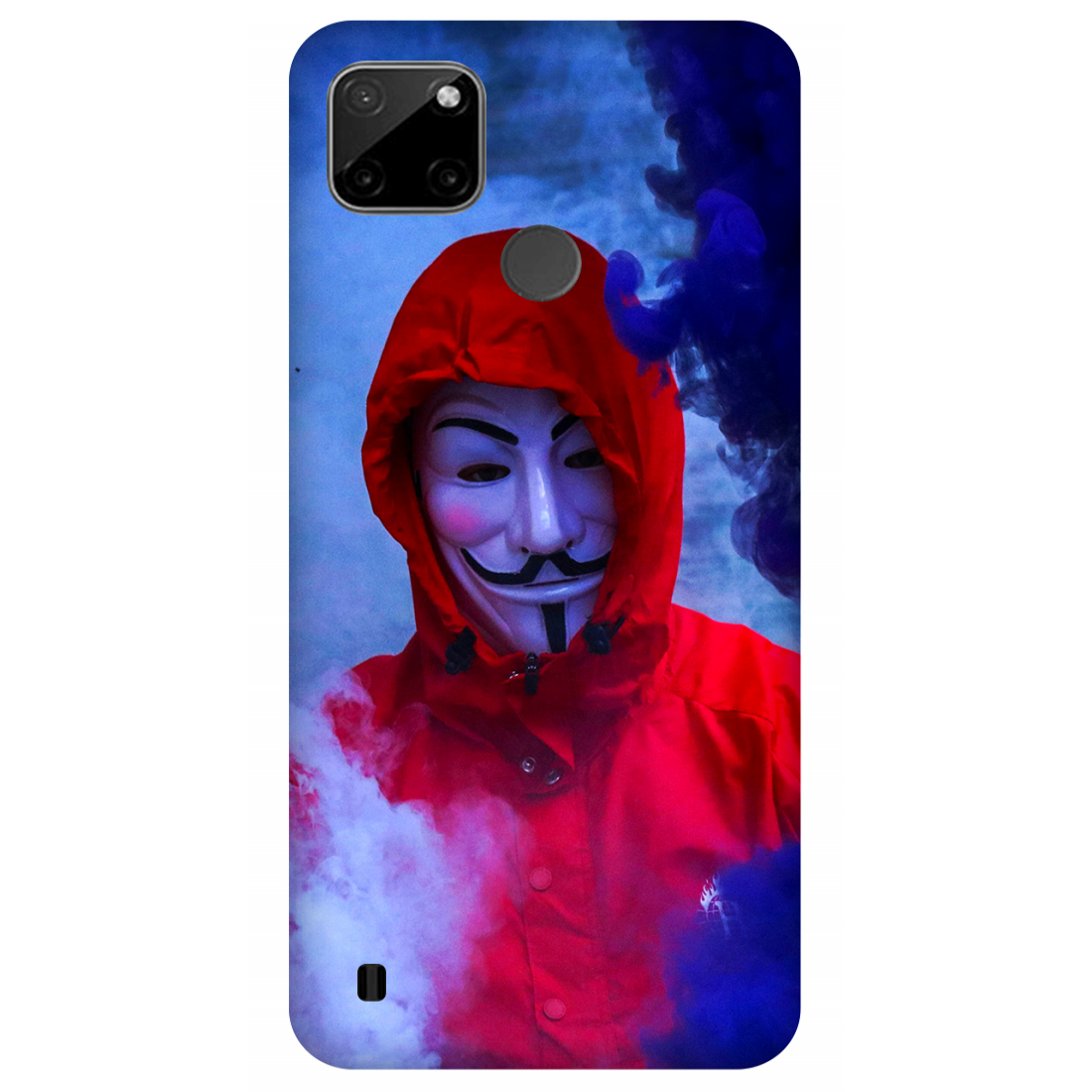 Man in Mask Smoke Case Realme C21Y