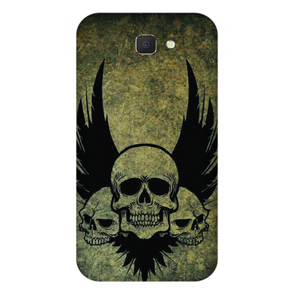 Menacing Skulls with Dark Wings on a Grungy Background Case Samsung On Nxt