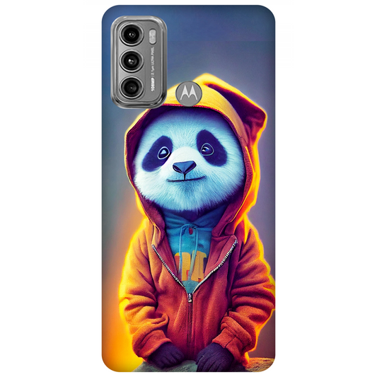 Mysterious Figure in Orange Hoodie Case Motorola Moto G60