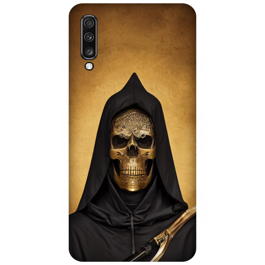 Mysterious Figure with a Ceremonial Sword Case Samsung Galaxy A70