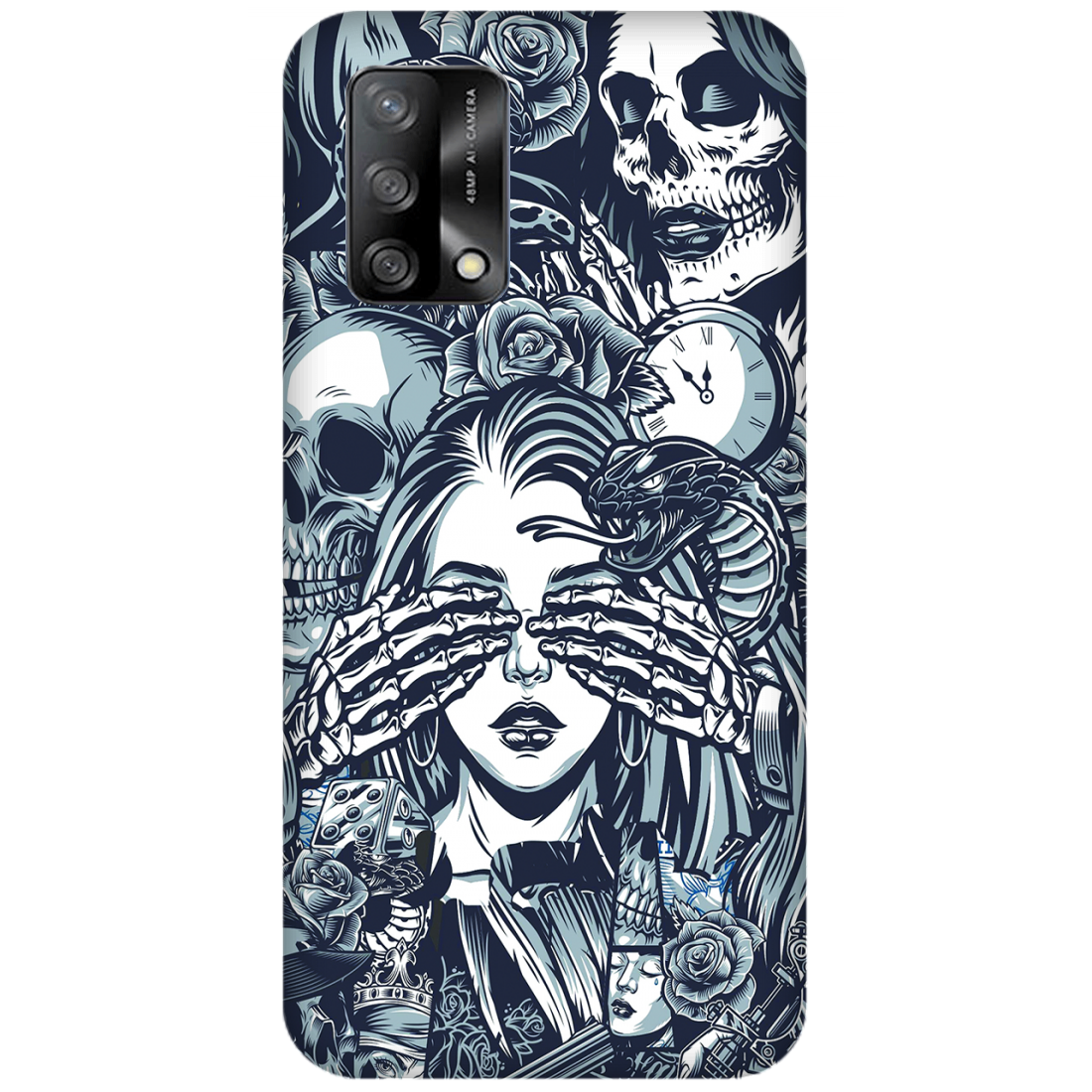 Mystic Elegance Amidst Darkness Case Oppo A74