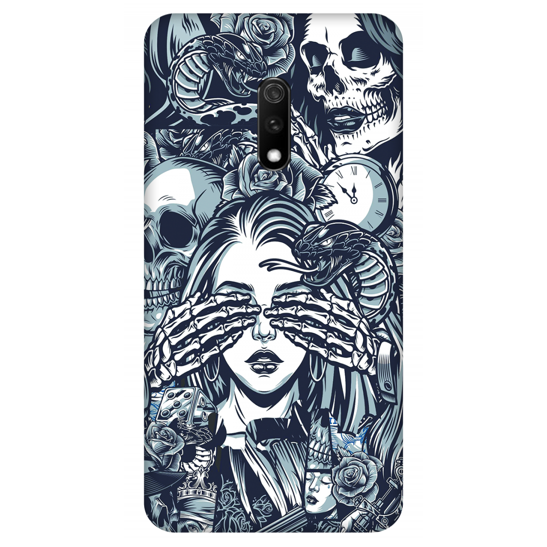 Mystic Elegance Amidst Darkness Case Realme X