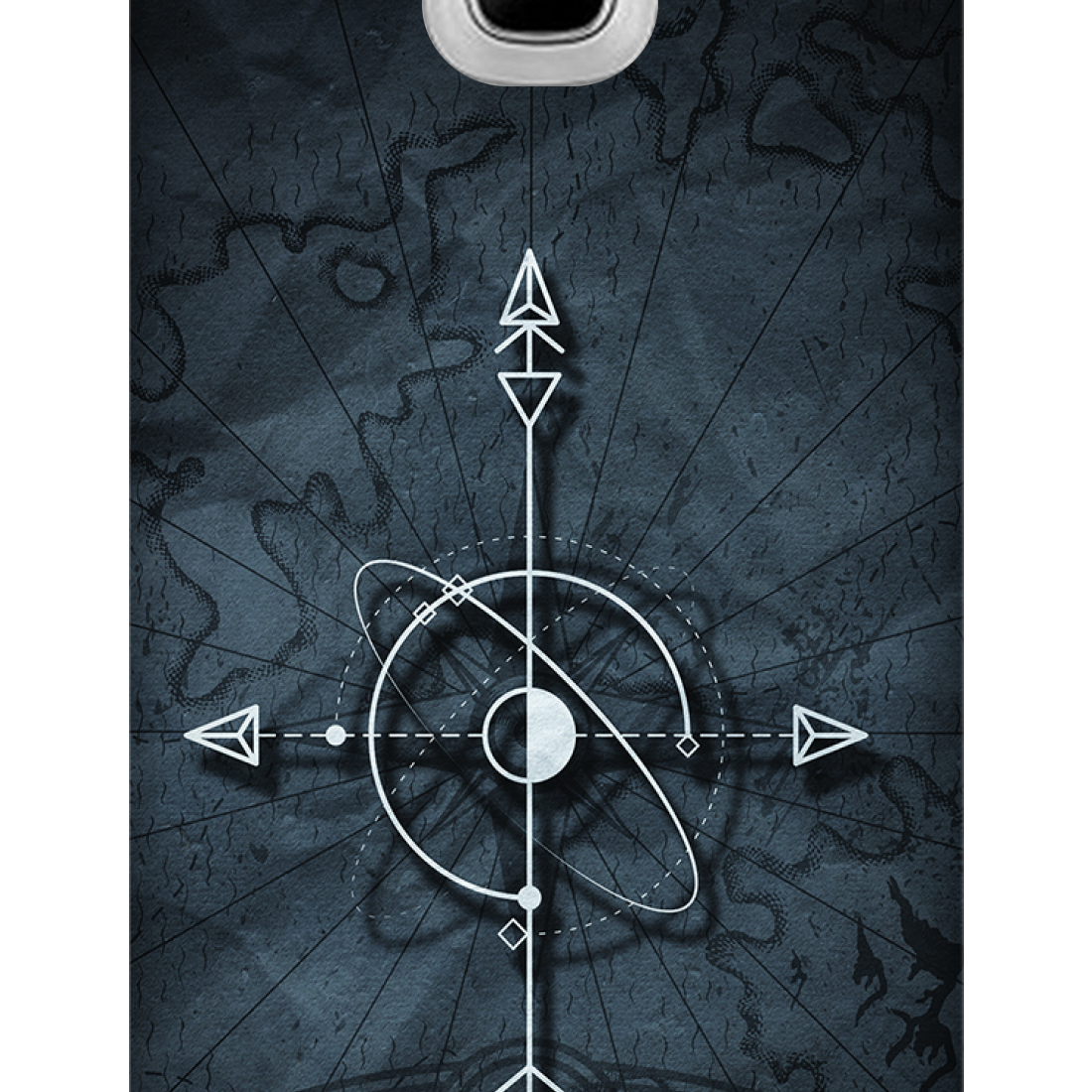Mystical Compass on Ancient Map Case Samsung Galaxy J2 (2016)