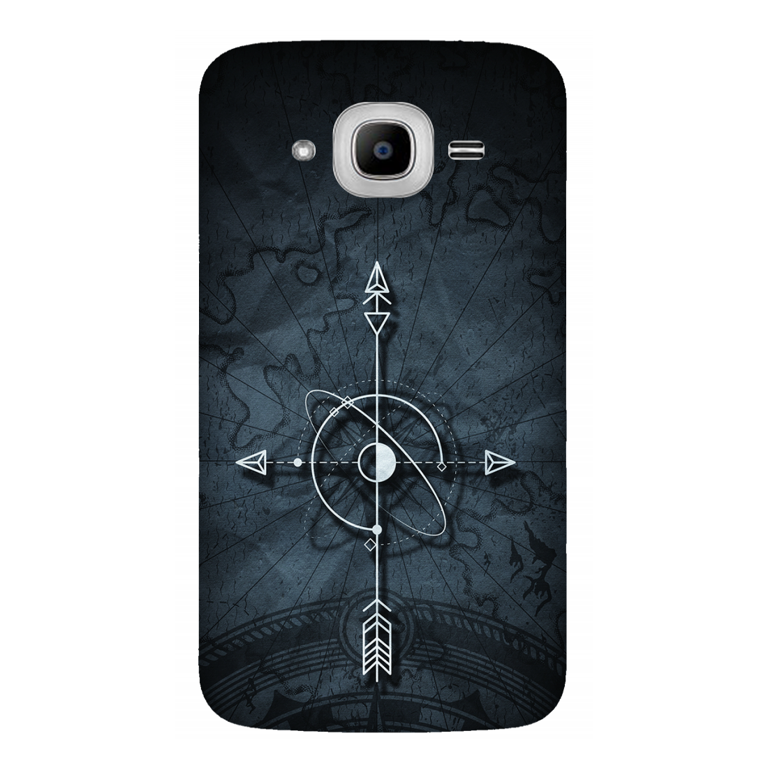 Mystical Compass on Ancient Map Case Samsung Galaxy J2Pro (2016)