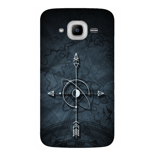 Mystical Compass on Ancient Map Case Samsung Galaxy J2Pro (2016)