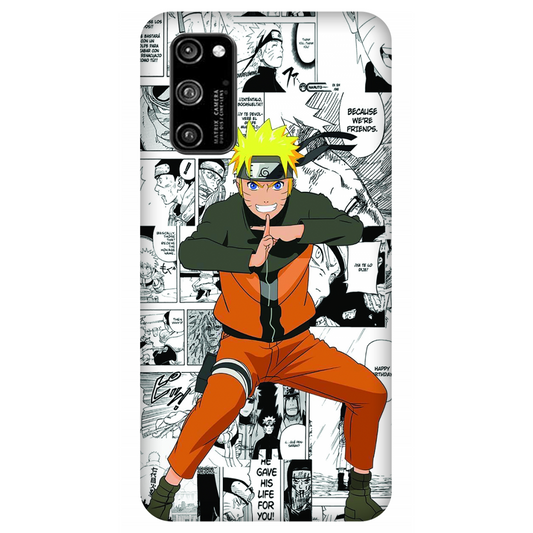 Naruto standing with a manga art Case Honor V30 Pro 5G