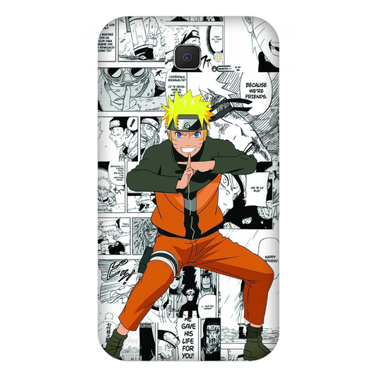 Naruto standing with a manga art Case Samsung On Nxt
