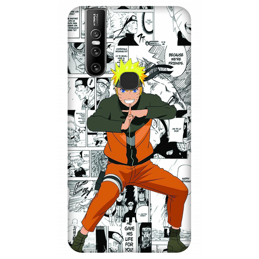 Naruto standing with a manga art Case Vivo V15