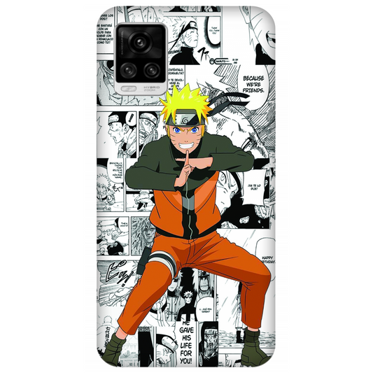 Naruto standing with a manga art Case Vivo V20 Pro 5G