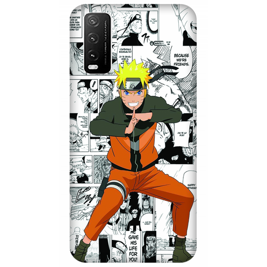 Naruto standing with a manga art Case Vivo Y20T