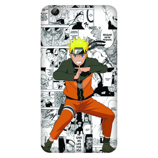 Naruto standing with a manga art Case Vivo Y69
